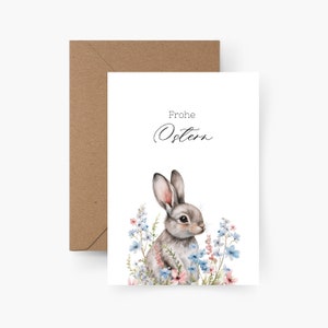 Osterhase Osterkarte, Aquarell, Strukturpapier, Kartenset Ostern, Umschläge, Osternest, Ostergruß, Postkarte, Osterkarten, Oster Karte