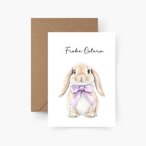 Coniglietto Buona Pasqua, acquerello, carta ruvida, set di cartoline pasquali, buste, cestino pasquale, auguri pasquali, cartoline, cartoline pasquali, cartoline pasquali