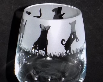 New Hand Etched 'JACK RUSSELL TERRIER' Wine Glass With Free Gift Box - Lovely Personal & Unique Gift For Anyone With A Jack Russell Terrier!