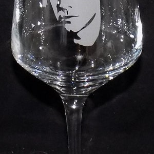 New Hand Etched 'JON BON JOVI' Wine Glass With Free Gift Box Beautiful Birthday, Christmas, Mothers Day or Fathers Day Gift image 2