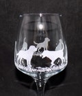 Engraved 'LABRADOR' dog large wine glass with gift box - Unique & personal gift for Labrador owners! Labrador gift.