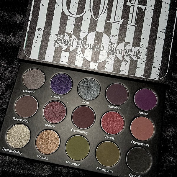 Cult 15 color eyeshadow palette by Spellbound Beauty