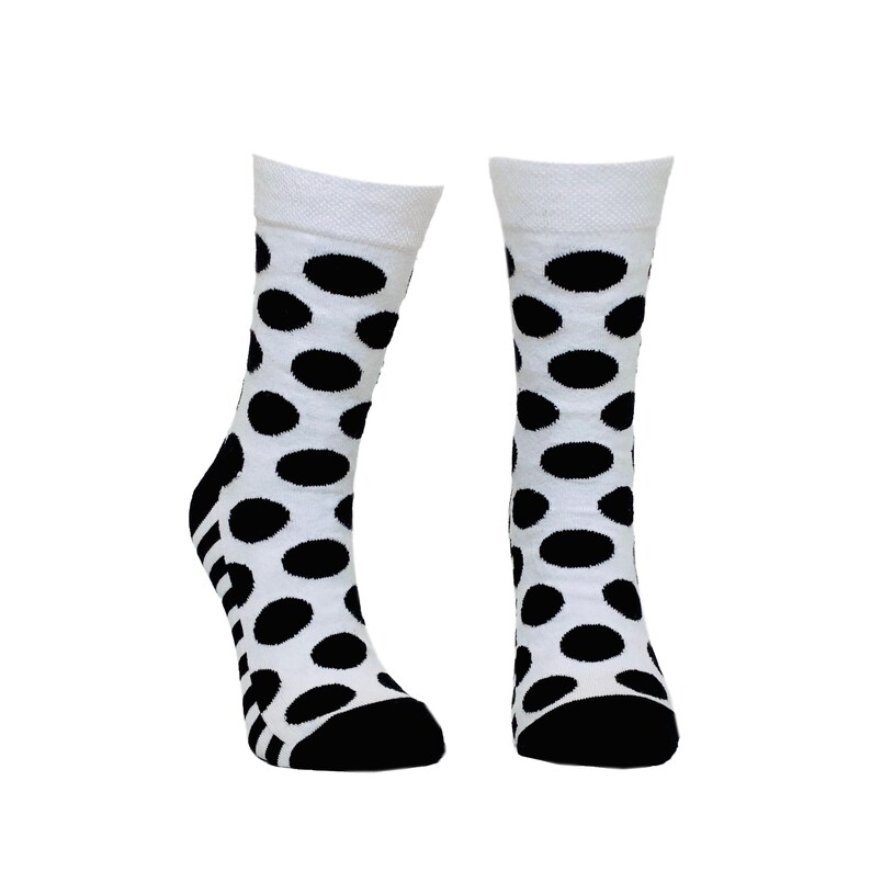 Premium Cotton Rich Stylish Casual Cool Fashion Socks Unisex Socks Stripe Polka Dot Socks