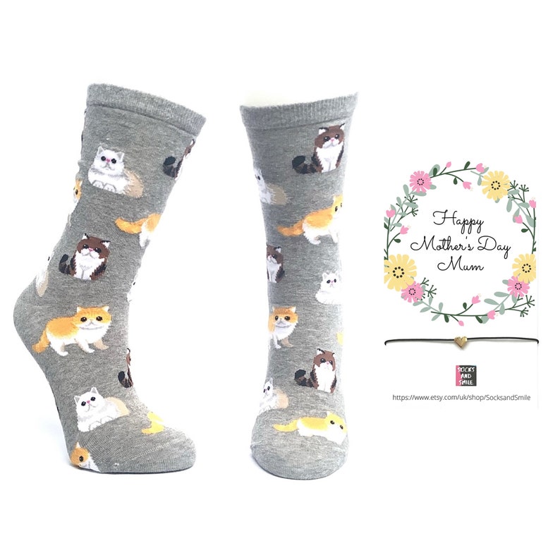 Mothers day gift Socks Heart Bracelet Set yoga tie-dye dog cat broccoli odd Outfit best funny top gift ideas for her present cute special