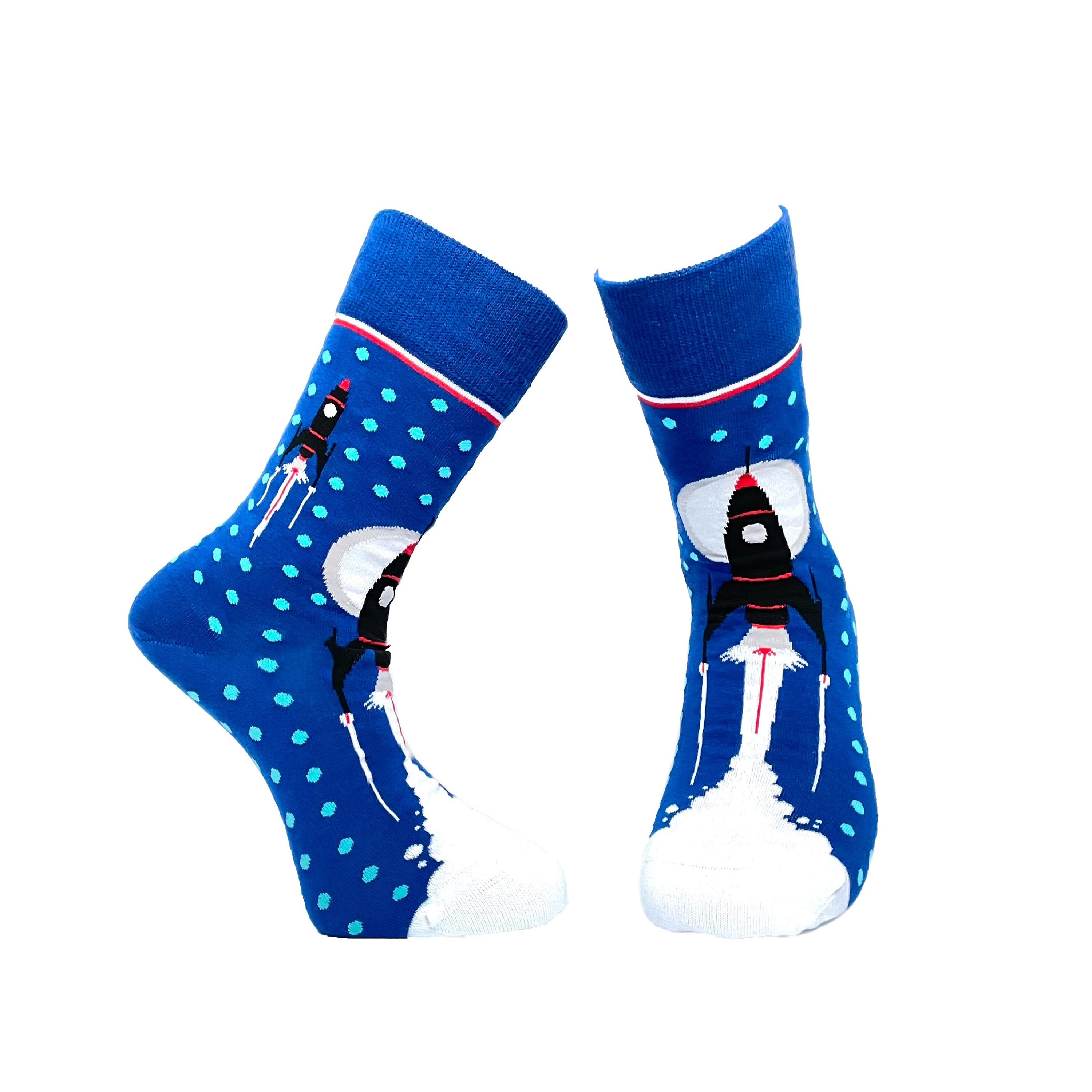 Chaussettes Fantaisie Homme/femme Avec Motifs Constellations - Taille 39-42 - Rouge
