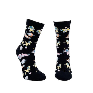 Astronauts Space Socks | Novelty Funky Funny Socks | Premium Cotton Rich Unisex Socks