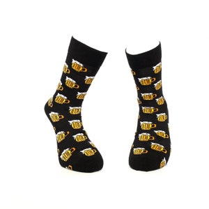 Beer Socks, Beer Lover Gift, Fun Pub Gift, Dad Gift, Quirky Gift for Him, Christmas Present
