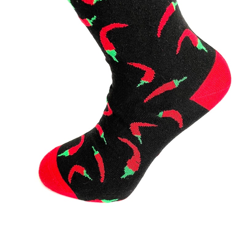 Red Chili Pepper Men Socks Novelty Patterned Funky Cool Fun Etsy UK