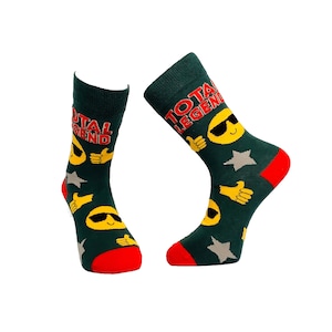 Legend Men&#39;s Socks, Thumbs Up Socks, Father&#39;s Day Gift, Birthday Present for Him, Funky Gifts for Men