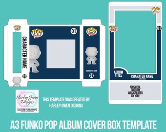 A3 Funko Pop ALBUM COVER Box Digital Template