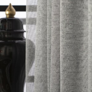 Luxury Grey Linen Curtain Fancy Bedroom Accessory Beautiful 100/% flax Linen Drapes Multiple Sizes Available Hand made Ships from Latvia