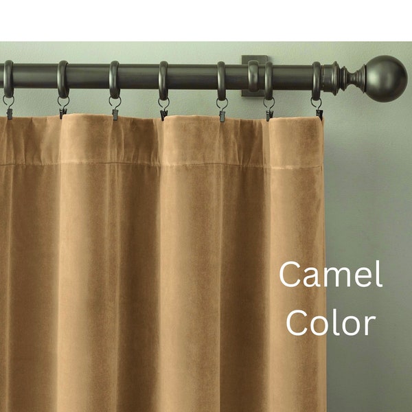 Room Divider Velvet Curtains for Privacy, Noise Reduction, Thermal Curtains for Living Room, Bedroom, Doorway Curtain, Rod Pocket, Grommet