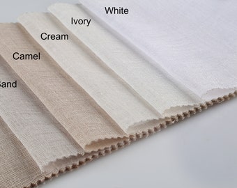 Linen Sheer Curtain Fabric Samples - All Colors