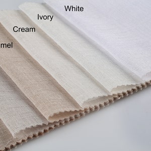 Extra Wide Linen Sheer Curtains, 23 Color Options. Custom Made Rod Pocket, Grommet, Hook and Ring Options for Rod and Curtain Track image 2