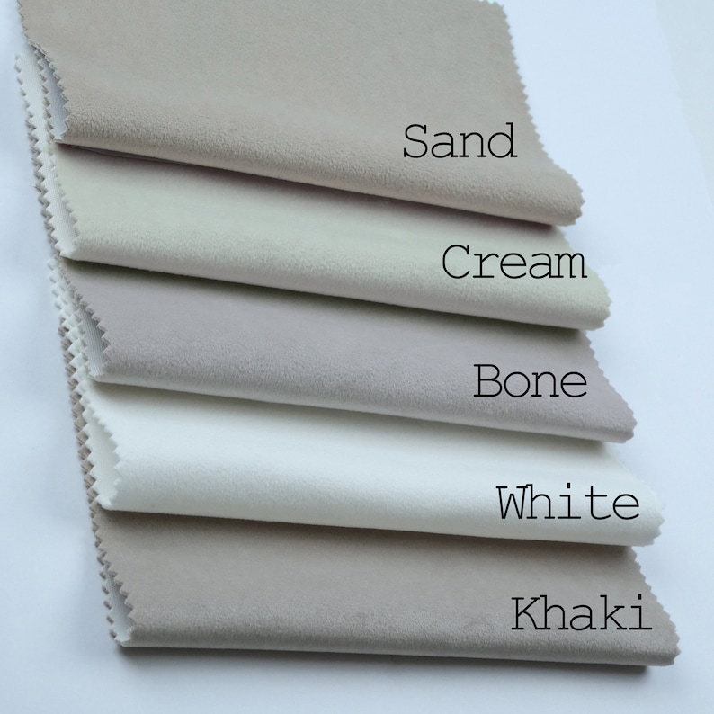 Solid Velvet Upholstery Fabric by yard (meter). Width 55". Fabric for Pillow, Furniture, Chairs, Sofa. image 9