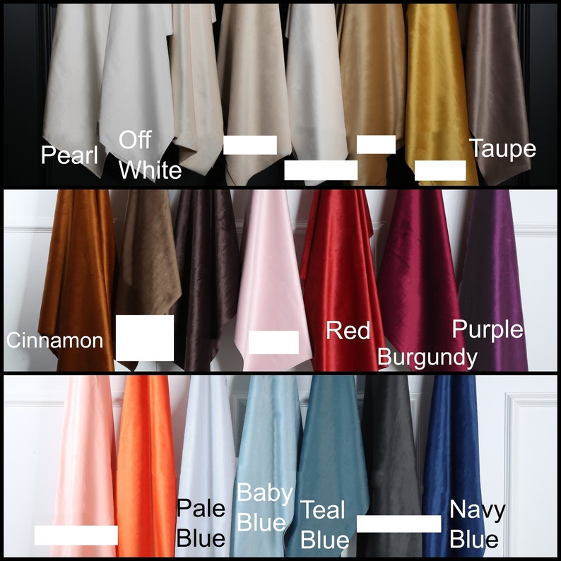 Extra Long Velvet Curtain, 37 Color. Extra Long Custom Drapes, Panels for 10, 12, 13, 15, 16, 17, 18, 20, 24 feet Story Window zdjęcie 6