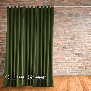 100% Blackout Velvet Curtain for Bedroom, living room, Blackout Lined Curtain Panel, Custom Size. Rod Pocket, Grommet, Hook/Ring Heading image 10