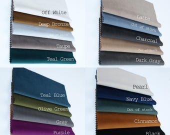 Velvet Curtain Fabric Sample. 1 Quantity = 10 samples