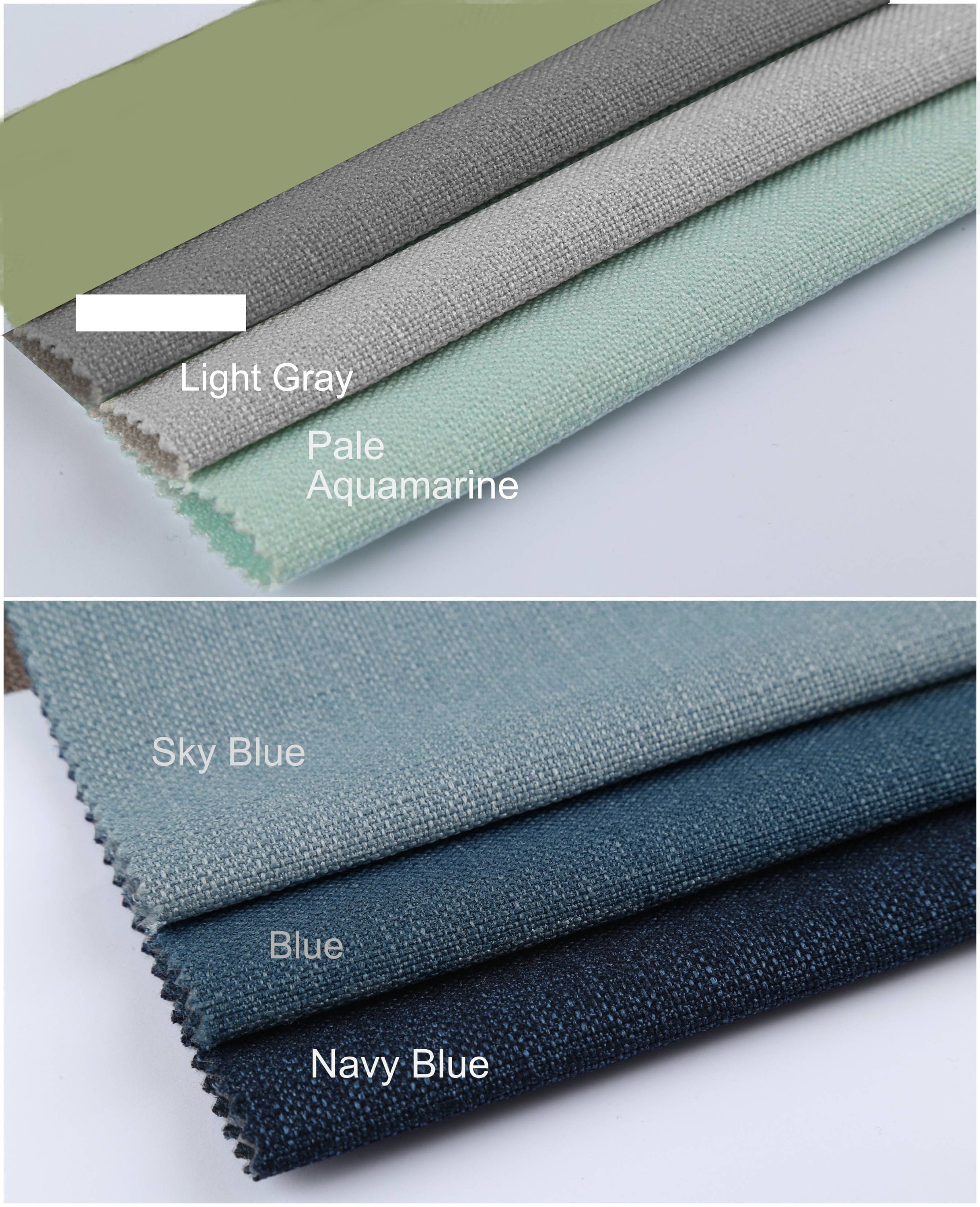 Light blue curtain fabric outlet