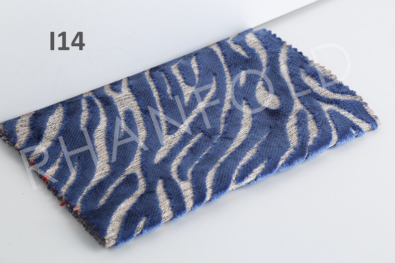 Navy Blue Durable and Soft Jacquard Velvet Upholstery Fabric Etsy