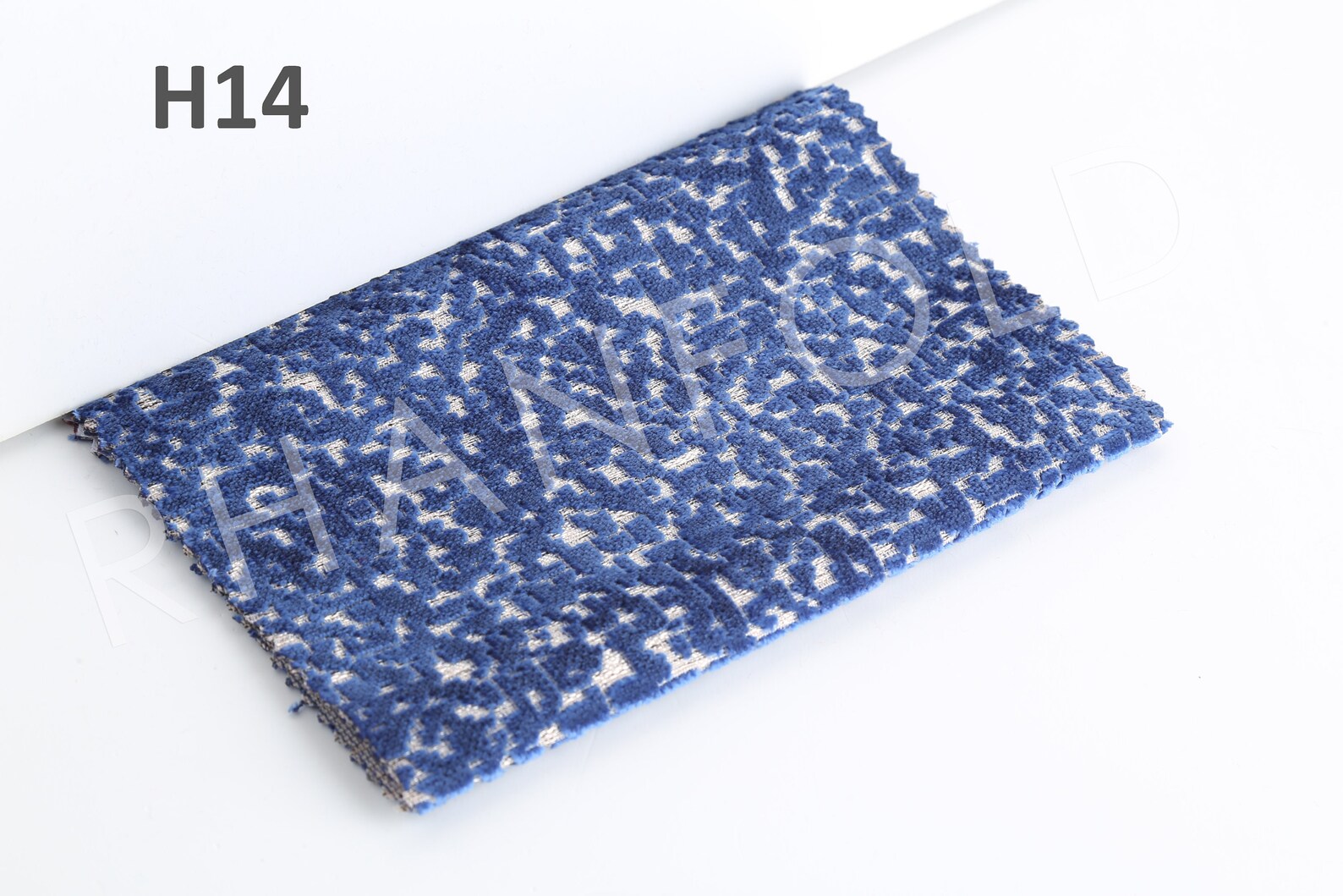 Navy Blue Durable and Soft Jacquard Velvet Upholstery Fabric Etsy