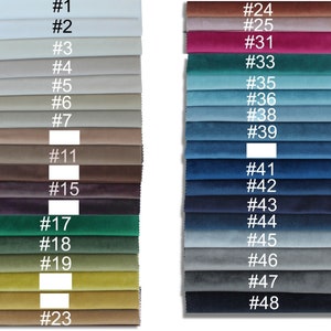 100% Blackout Velvet Curtain Fabric Samples. 1 Quantity = 10 samples