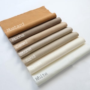 Extra Long Thick Linen Curtains Panels, White, Ivory, Natural Colors, Custom Drapes for 10, 12, 13, 15, 16, 17, 18, 20, 24 ft. Story Window image 4