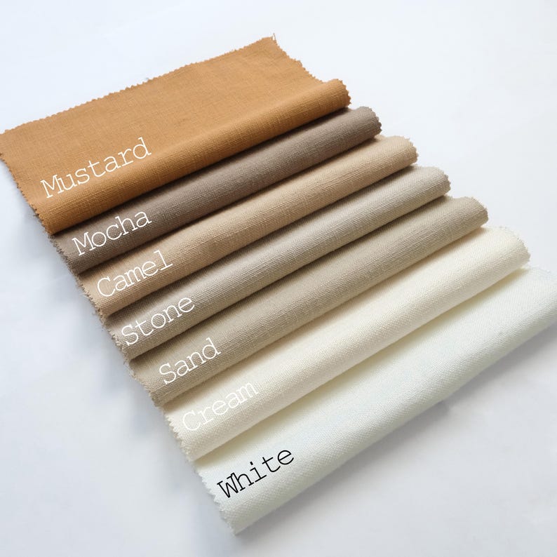 Extra Long Thick Linen Curtains Panels, White, Ivory, Natural Colors, Custom Drapes for 10, 12, 13, 15, 16, 17, 18, 20, 24 ft. Story Window image 4