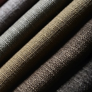Extra Wide 100 % Blackout Lined Linen Curtain for Bedroom, Living Room. Rod Pocket, Grommet, Hook and Ring Options for Rod and Curtain Track