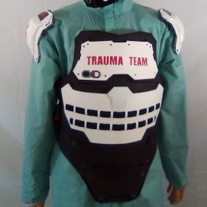 DIY Cyberpunk Trauma Team Vest & Shoulders Cosplay EVA Foam Template