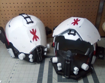 DIY Cyberpunk Trauma Team Security Helmet EVA Foam Template