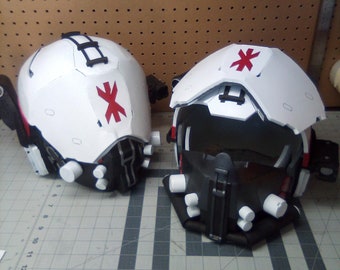 DIY Cyberpunk Trauma Team Security Helmet EVA Foam Template
