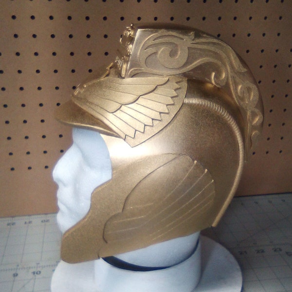 DIY Steampunk Airship Captain Helmet EVA Foam Template