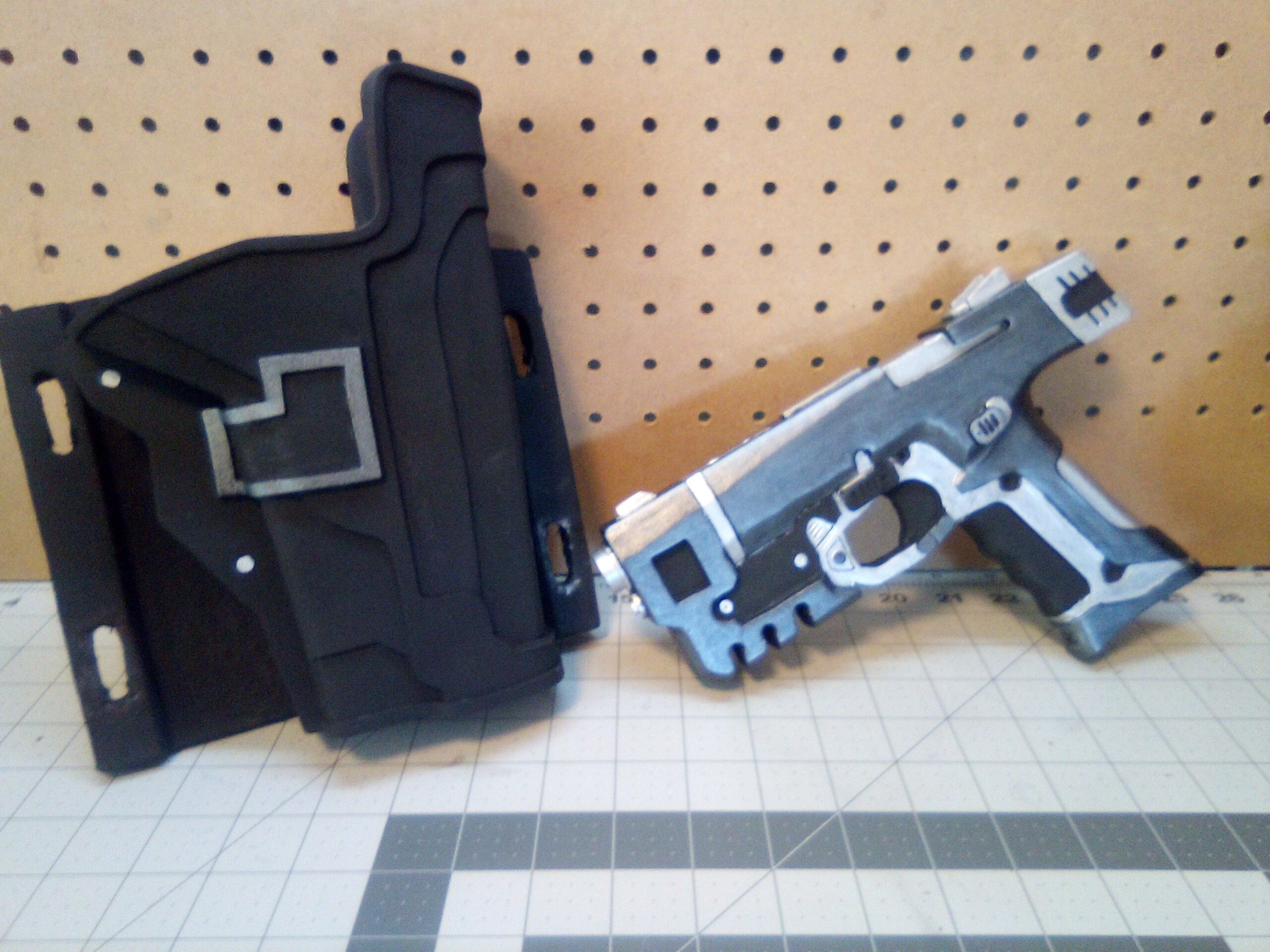 Cyberpunk 2077 Militech Pistol & Holster EVA Foam Template Etsy UK
