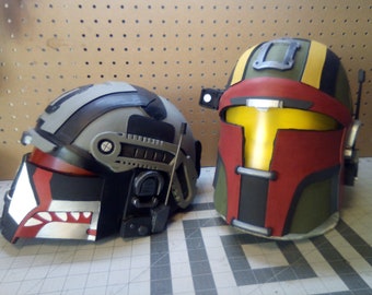 DIY Galactac style Mandalorian Helmet EVA Foam Template