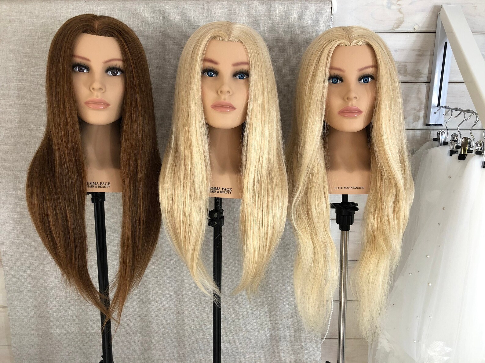 BLONDE Mannequin Head 29in & 260g 100 Real Human Hair Etsy