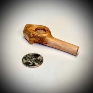 Mini Pipe Small Pipe Handmade OneofaKind Smoking Pipe “Airpods for size reference only. Airpods not included with purchase,”