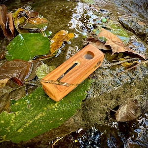NaturRoot Pipe w/Mackinac Flamingo Logo Printed Ball Cap Included                                                    Handmade Applewood Pipe