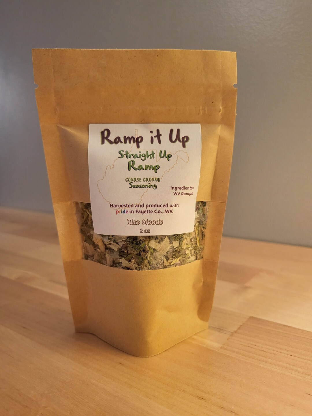 West Virginia Wild Ramp Seasoning 3 Oz by Volume weight Varies From 0.5