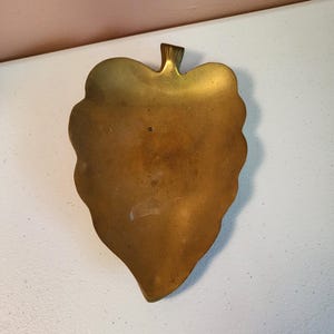 MCM Brass Leaf Dish