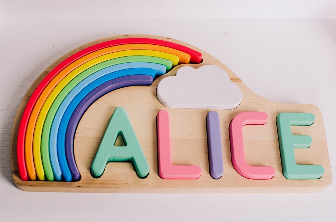 Baby Name Toddlers Toy Personalized Toy Baby Girl and Boy Etsy