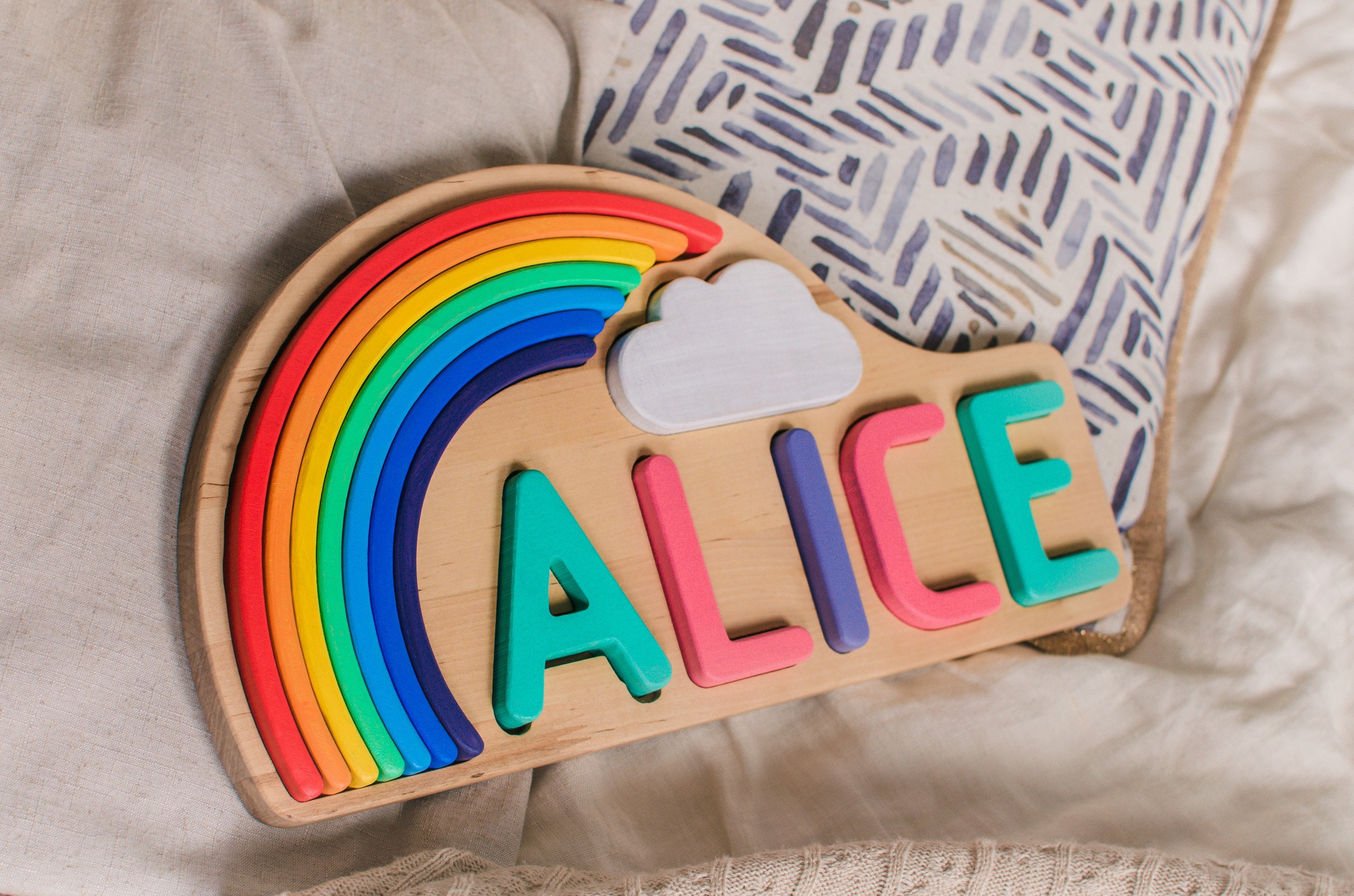 Baby Name Toddlers Toy Personalized Toy Baby Girl and Boy Etsy