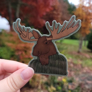 Cozy Moose Sticker