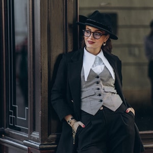 Harry Black Jacket - Peaky Blinders Style Suit Jacket - Classic Vintage Dandy Look