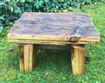 Stool, Natural, Handmade, Gift, Footstool, Step Stool, Decoration, Rustic, Wood