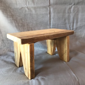 Wood, nature, handmade, gift, stool, step stool, decoration, rustic, sustainable, country style