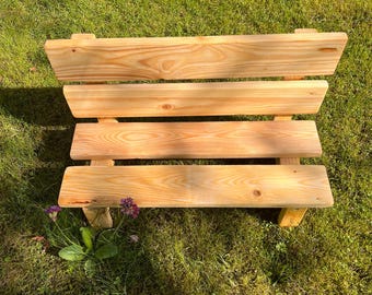 Garden bench, children's bench, decoration, reclaimed wood, sustainable, wood, rustic