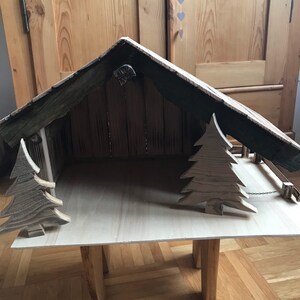 Nativity scene, crib, Christmas, nature, handmade, gift, wood, present, decoration, sustainable, hand-made,