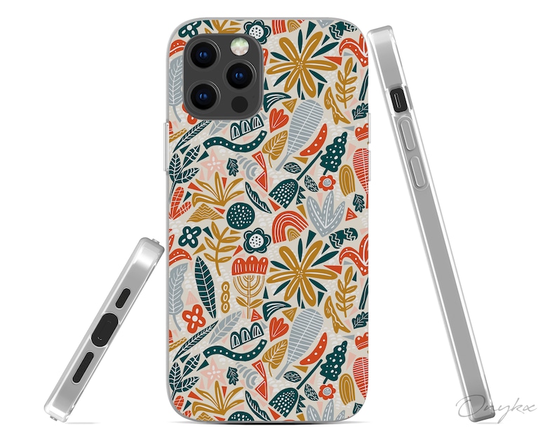 Huawei P30 Galaxy S20 Google Pixel Floral Pattern iPhone 12 Rubber Case Samsung Galaxy Note 20 Fits Apple iPhone