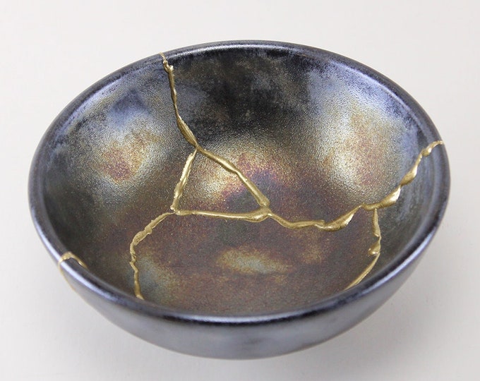 Kintsugi Bowl, Japanese Art, Kintsugi Pottery, Kintsugi Set, Personalized Gifts, Handmade Home Decor, Minimalist